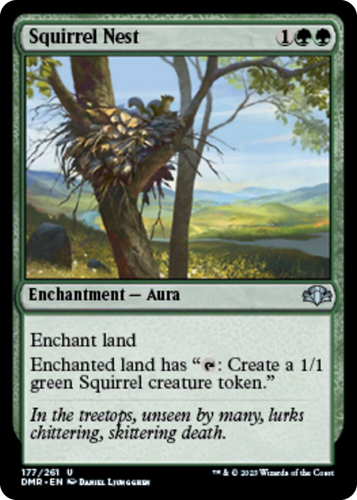 Squirrel Nest #177 U - Dominaria Remastered Pokemon card