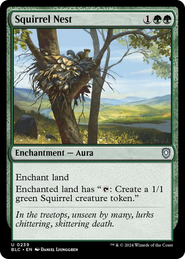 0239 Squirrel Nest U Commander: Bloomburrow