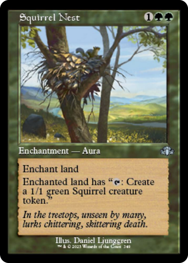 0349 Squirrel Nest (Retro Frame) U Dominaria Remastered