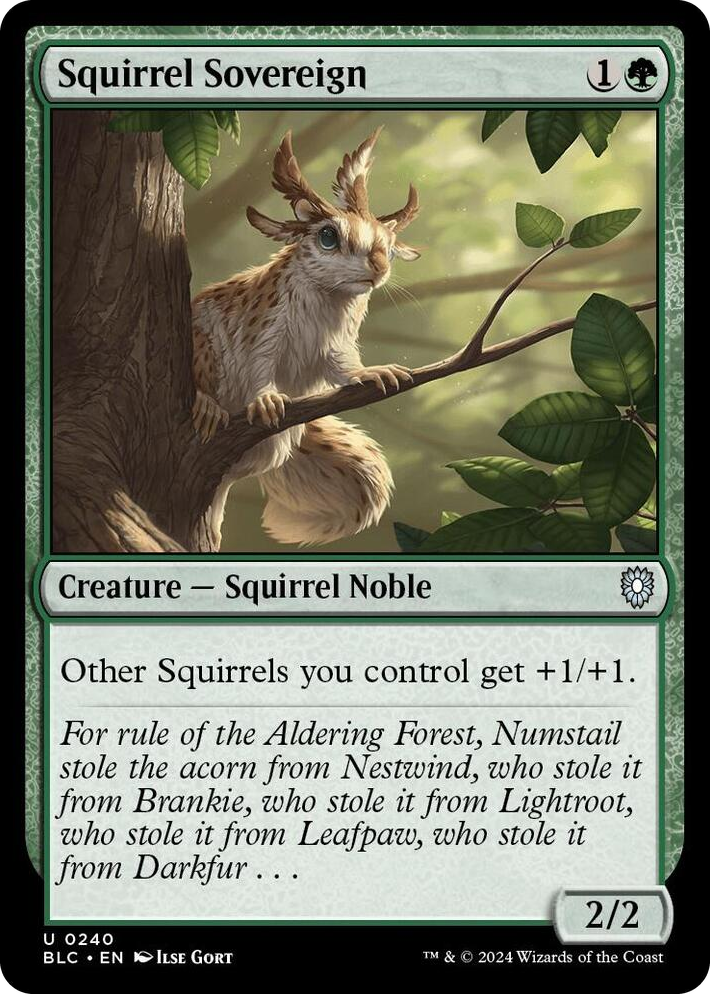 0240 Squirrel Sovereign U Commander: Bloomburrow