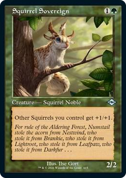 0415 Squirrel Sovereign (Retro Frame) (Foil Etched) U Modern Horizons 2