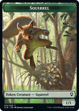 Squirrel Token #15 T - Commander Legends: Battle for Baldur's Gate Pokemon card