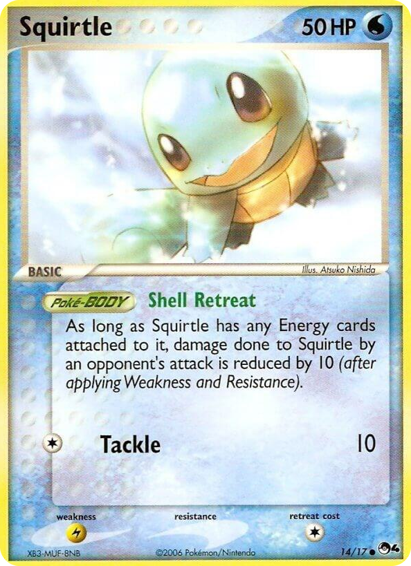 0014 Squirtle Common POP Series 4
