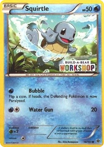 0014 Squirtle - 14/101 (Build-A-Bear Workshop Exclusive) Promo Miscellaneous Cards & Products