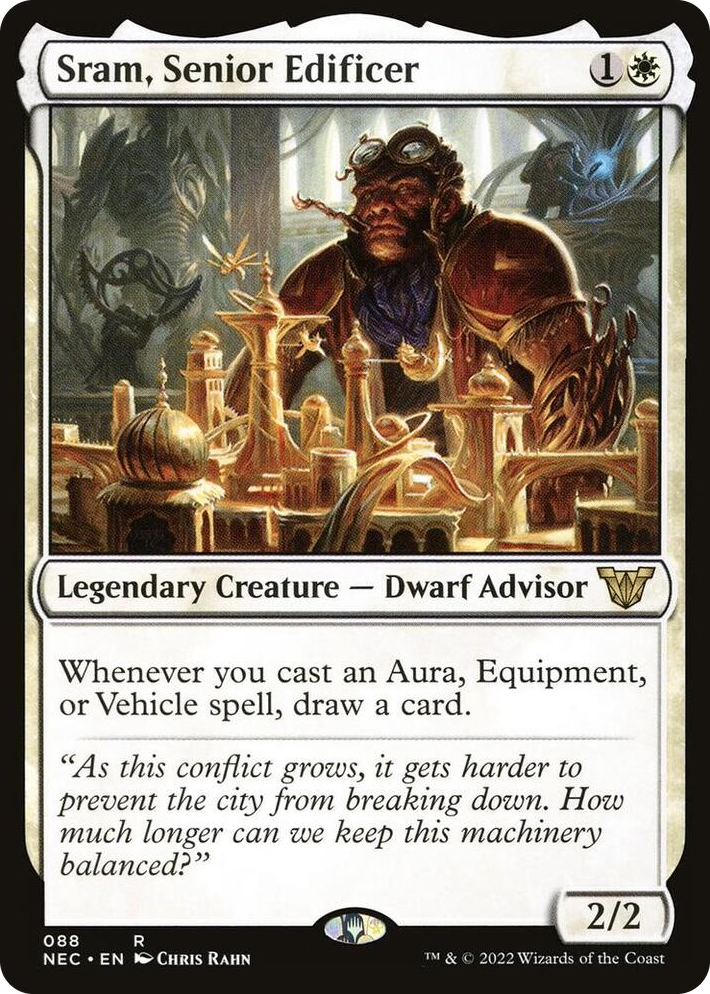 0088 Sram, Senior Edificer R Commander: Kamigawa: Neon Dynasty