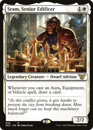 0088 Sram, Senior Edificer R Commander: Kamigawa: Neon Dynasty