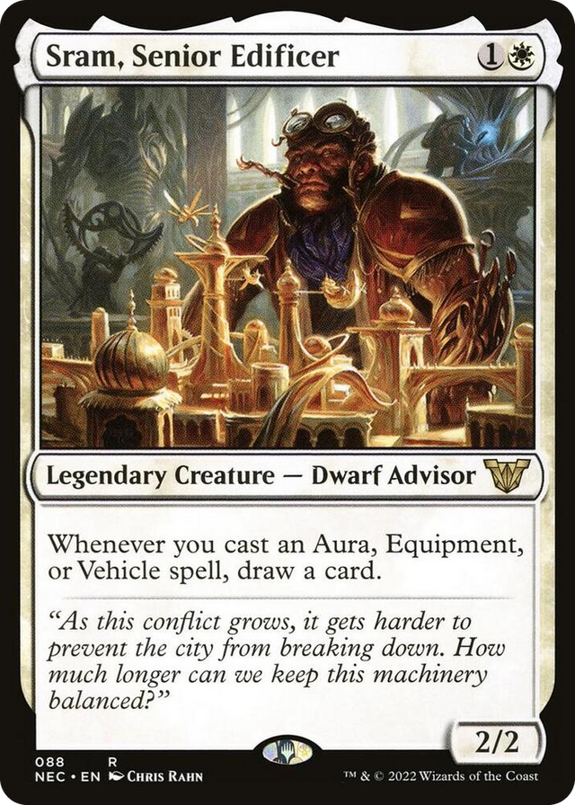 0088 Sram, Senior Edificer R Commander: Kamigawa: Neon Dynasty