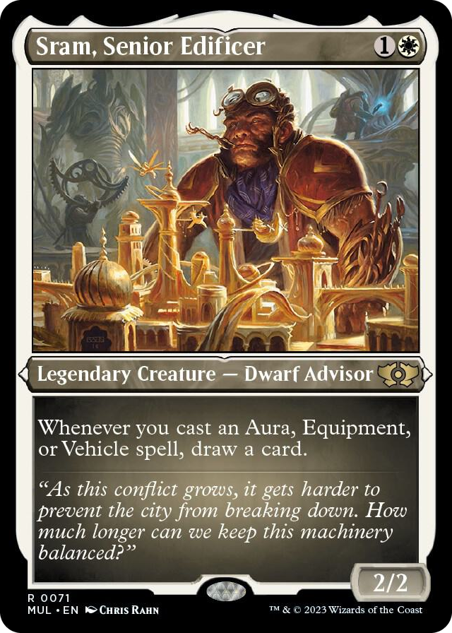 0071 Sram, Senior Edificer (Foil Etched) R March of the Machine: Multiverse Legends