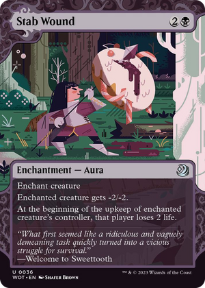 0036 Stab Wound U Wilds of Eldraine: Enchanting Tales