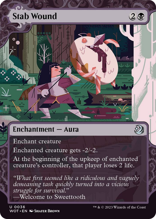 0036 Stab Wound U Wilds of Eldraine: Enchanting Tales