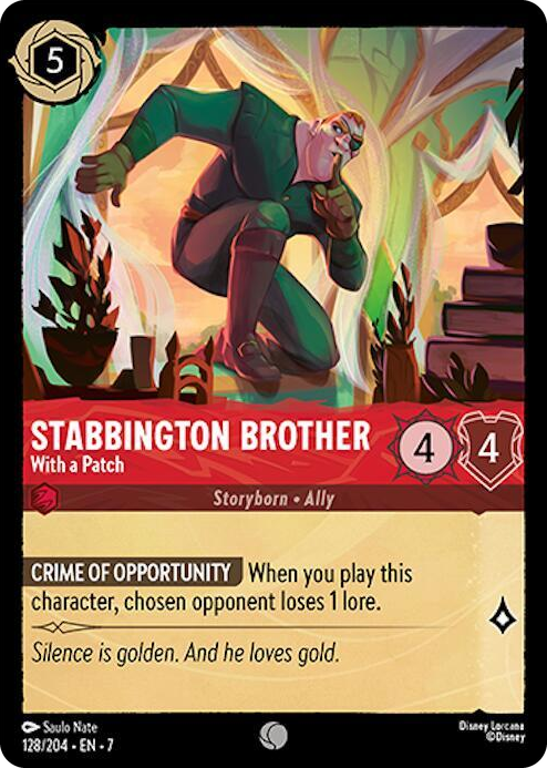 0128 Stabbington Brother - With a Patch Common Archazia's Island