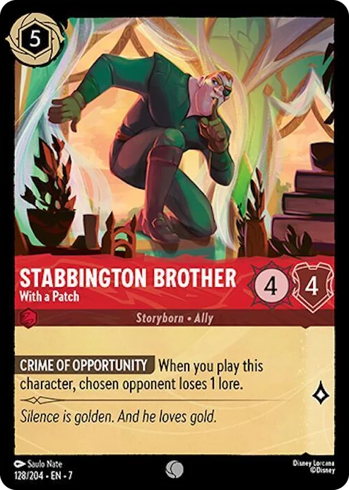 0128 Stabbington Brother - With a Patch Common Archazia's Island