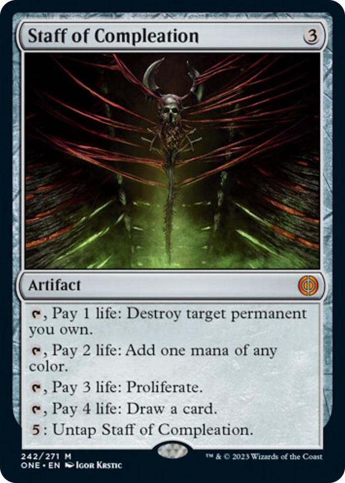 Staff of Compleation #242 M - Phyrexia: All Will Be One Pokemon card