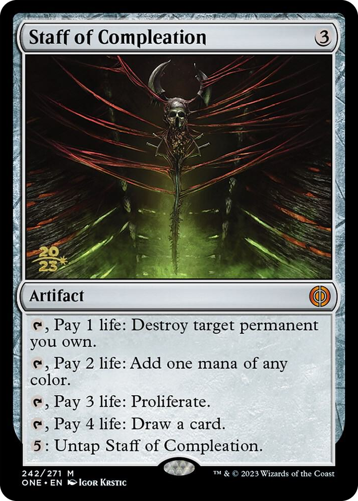 0242 Staff of Compleation M Prerelease Cards