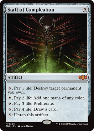 0326 Staff of Compleation M Commander: Tarkir: Dragonstorm