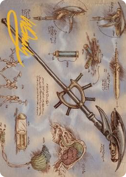 0079 Staff of Domination Art Card (Gold-Stamped Signature) S Art Series: The Brothers' War