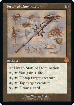 0119 Staff of Domination (Schematic) M The Brothers' War: Retro Frame Artifacts