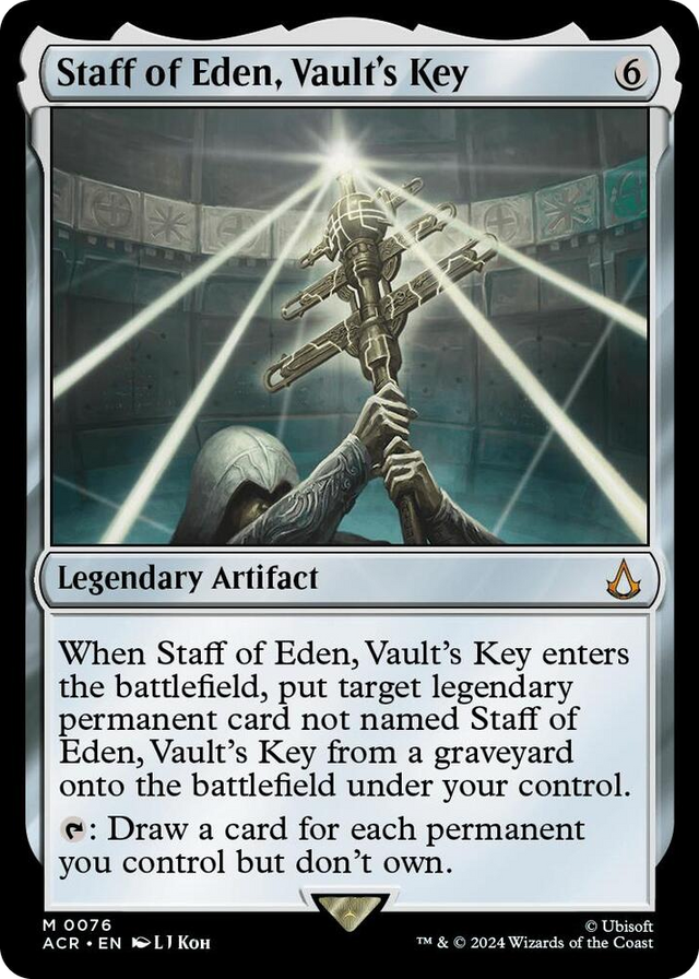 0076 Staff of Eden, Vault's Key M Universes Beyond: Assassin's Creed