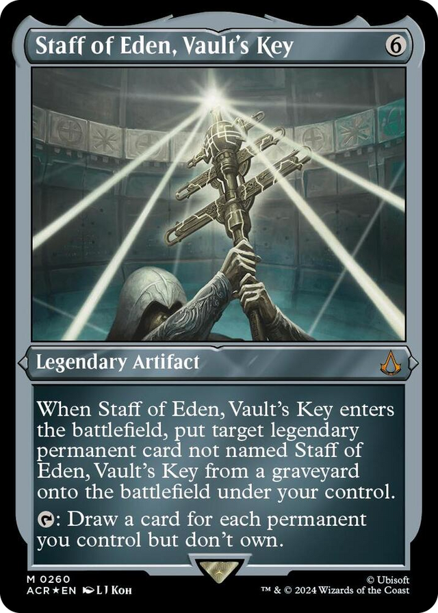 0260 Staff of Eden, Vault's Key (Foil Etched) M Universes Beyond: Assassin's Creed