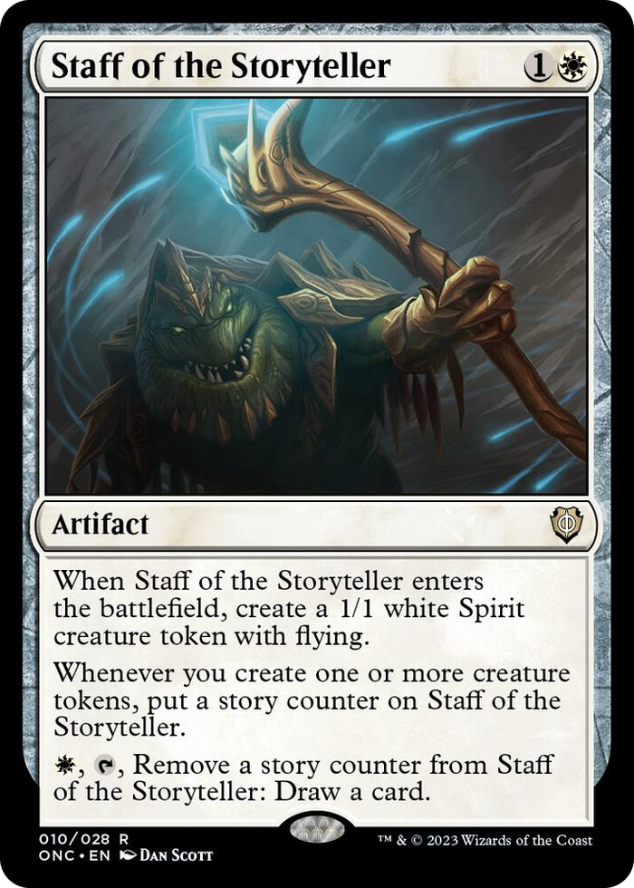 Staff of the Storyteller #10 R - Commander: Phyrexia: All Will Be One Pokemon card