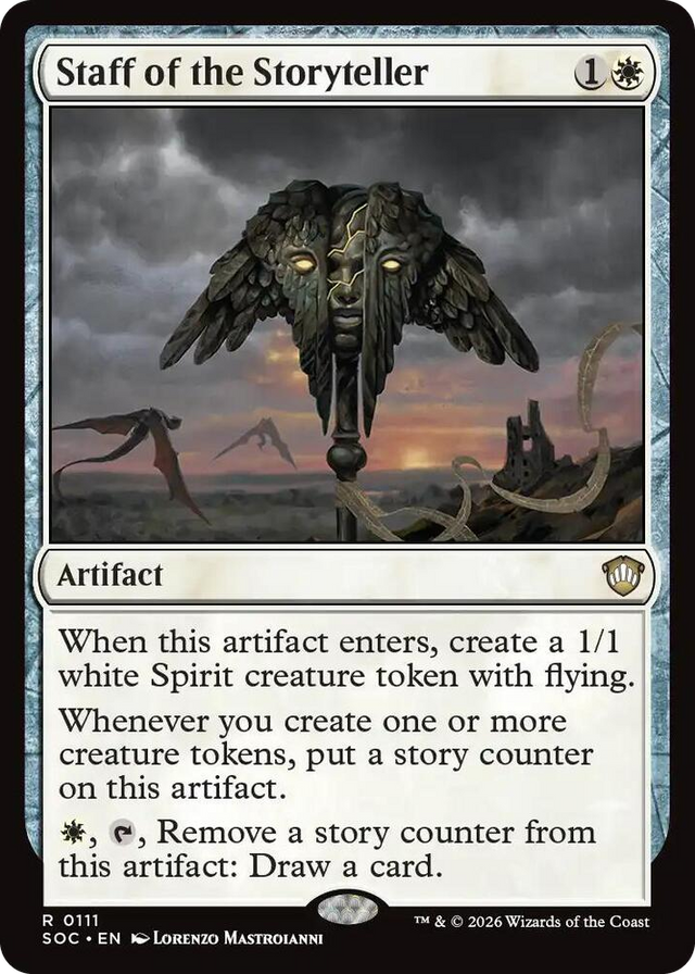 0111 Staff of the Storyteller R Commander: Secrets of Strixhaven