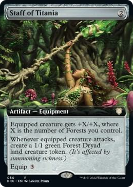 0050 Staff of Titania (Extended Art) R Commander: The Brothers' War