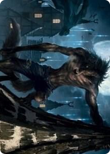 0040 Stalking Predator Art Card S Art Series: Innistrad: Midnight Hunt