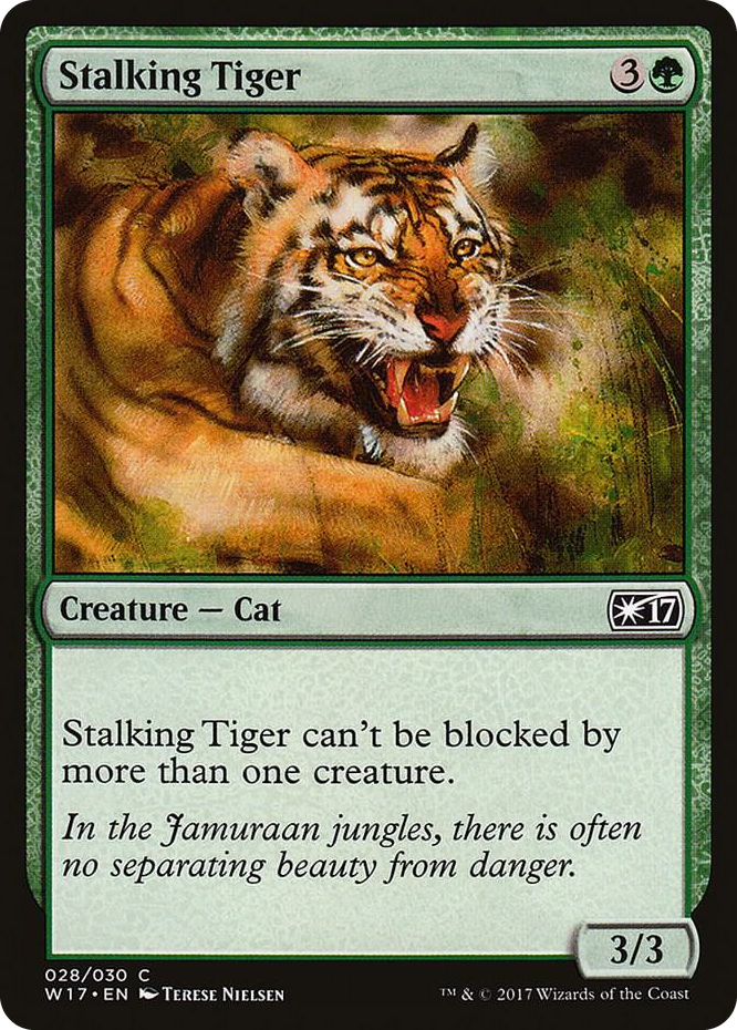 Stalking Tiger #28 C - Welcome Deck 2017 Pokemon card