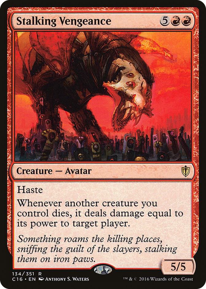 Stalking Vengeance #134 R - Commander 2016 Pokemon card