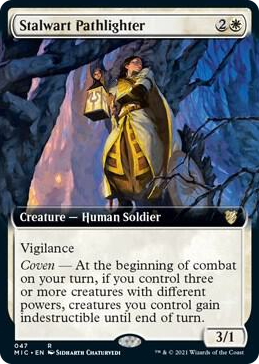 0047 Stalwart Pathlighter (Extended Art) R Commander: Innistrad: Midnight Hunt