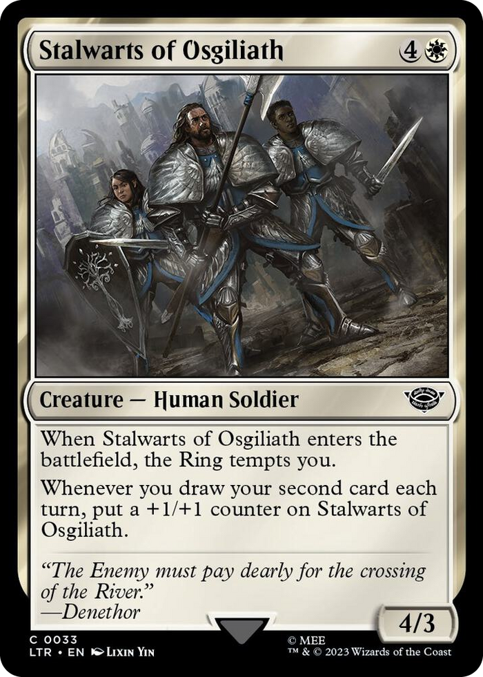 Stalwarts of Osgiliath #33 C - Universes Beyond: The Lord of the Rings: Tales of Middle-earth Pokemon card