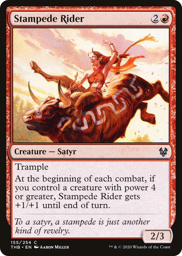 0155 Stampede Rider C Theros Beyond Death