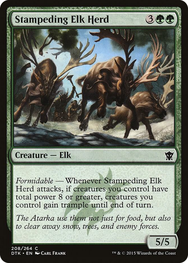0208 Stampeding Elk Herd C Dragons of Tarkir