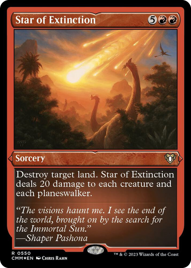0550 Star of Extinction (Foil Etched) R Commander Masters