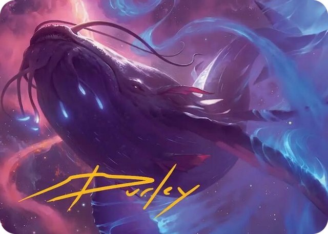 0009 Starbreach Whale Art Card (Gold-Stamped Signature) S Art Series: Edge of Eternities