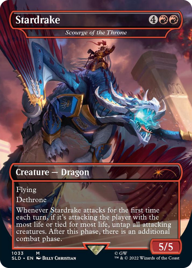 1033 Stardrake - Scourge of the Throne (Borderless) M Secret Lair Drop Series