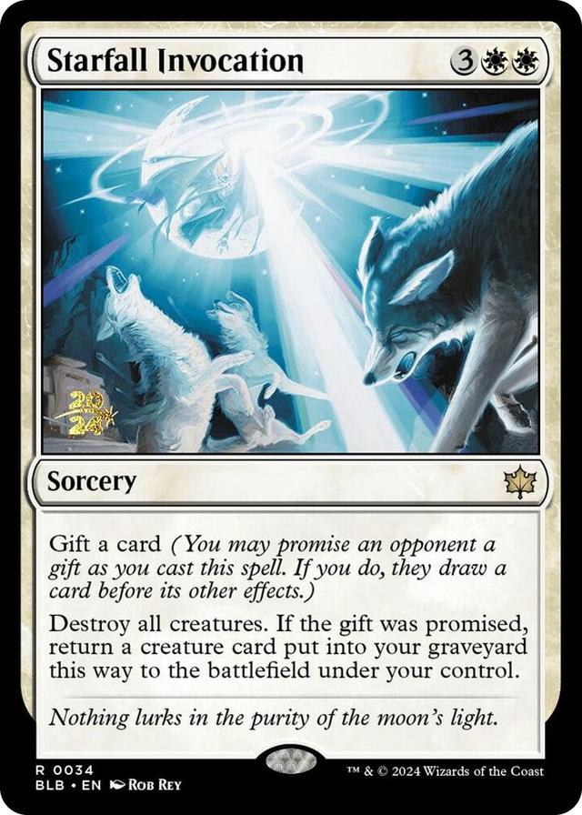 0034 Starfall Invocation R Prerelease Cards