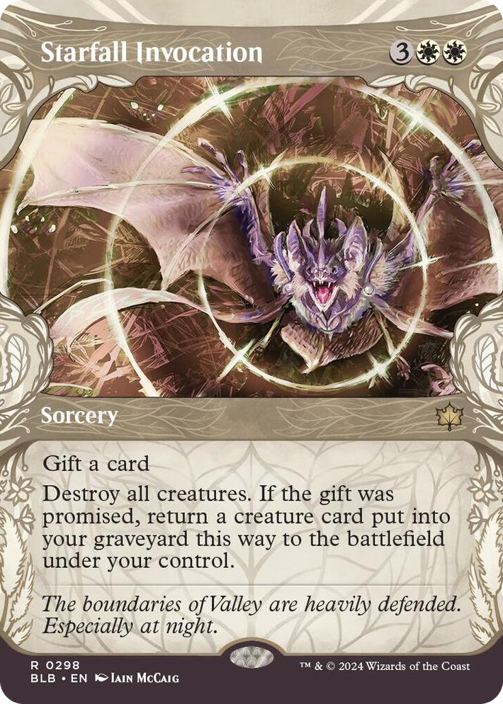 0298 Starfall Invocation (Showcase) R Bloomburrow