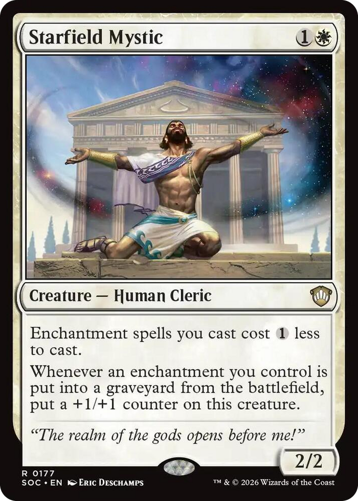 Starfield Mystic #177 R - Commander: Secrets of Strixhaven Pokemon card
