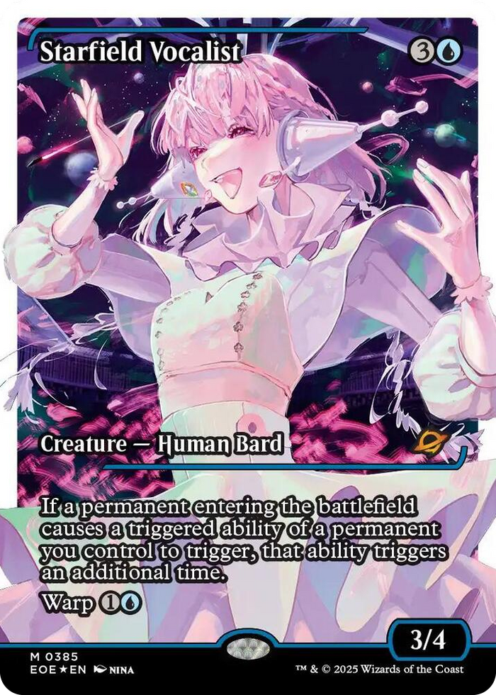 Starfield Vocalist (Showcase) (Fracture Foil) #385 M - Edge of Eternities Pokemon card