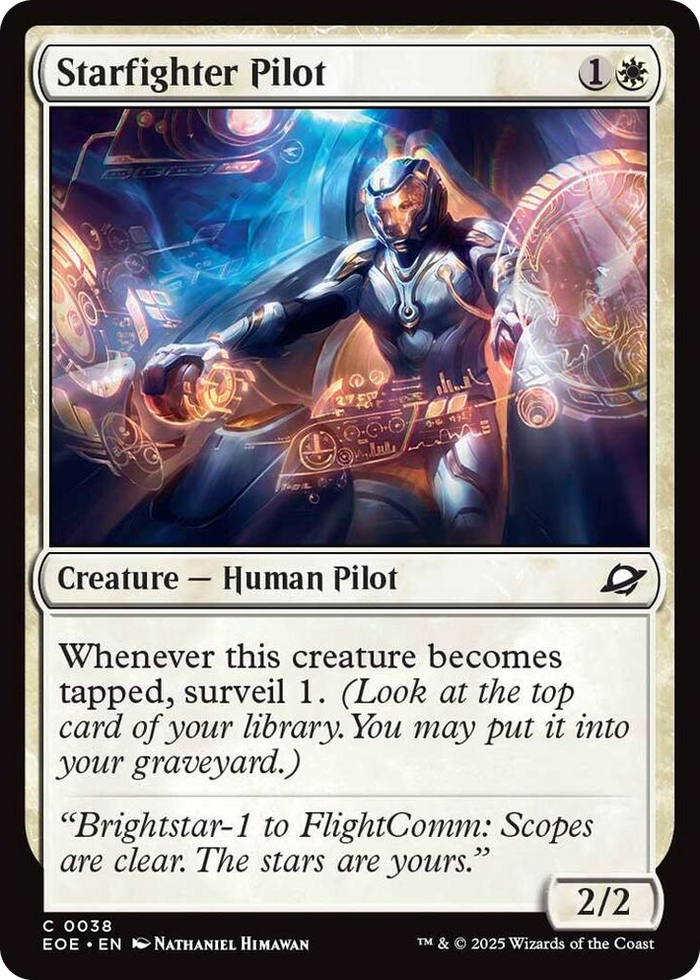 Starfighter Pilot #38 C - Edge of Eternities Pokemon card