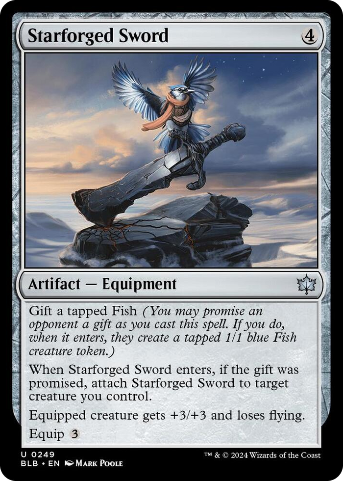 Starforged Sword #249 U - Bloomburrow Pokemon card