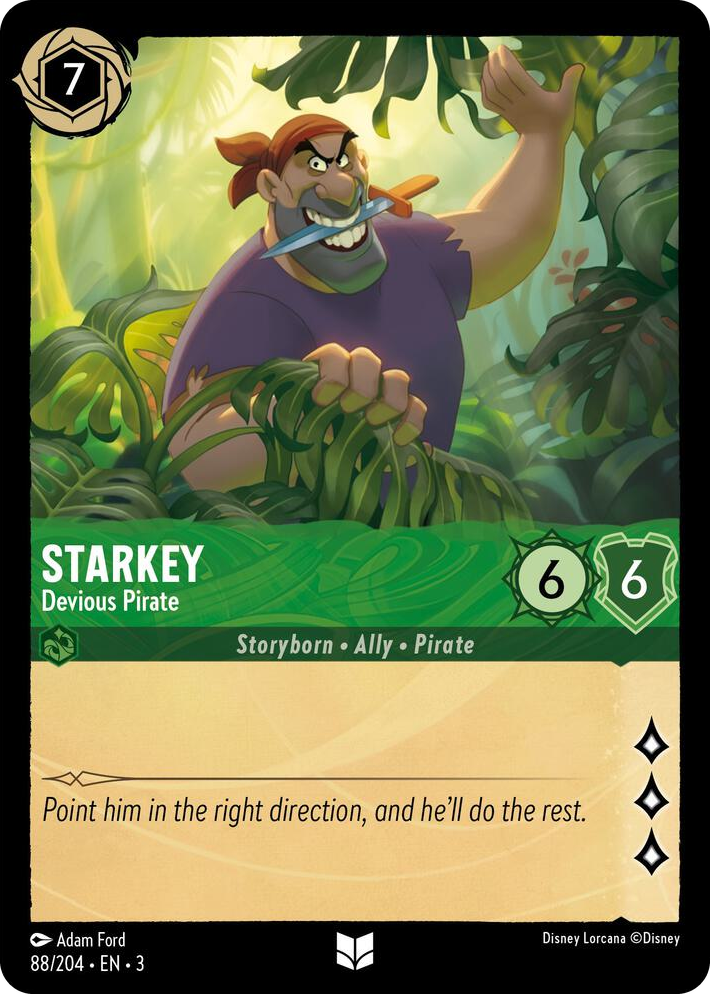 0088 Starkey - Devious Pirate Uncommon Into the Inklands