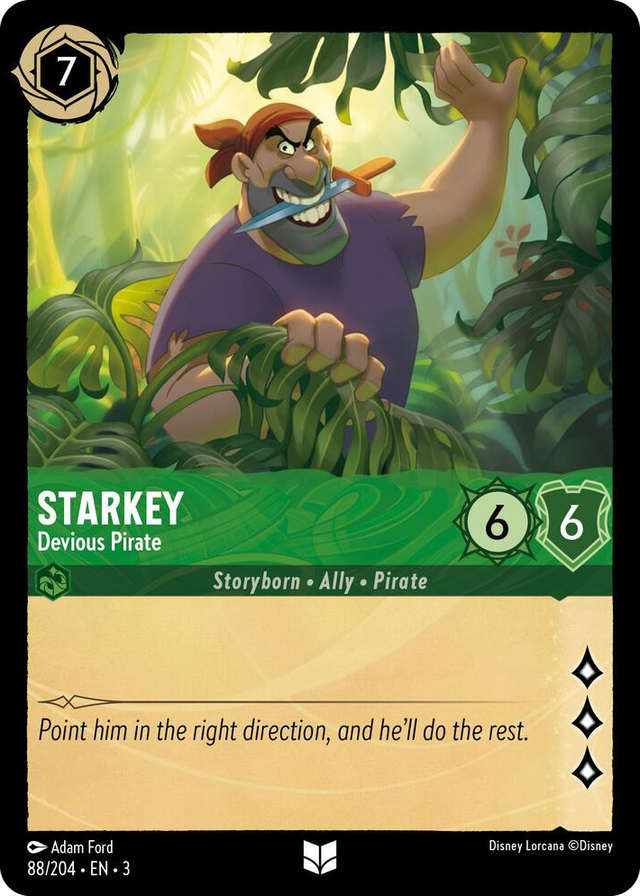 0088 Starkey - Devious Pirate Uncommon Into the Inklands