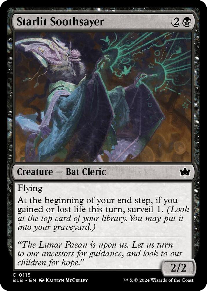 0115 Starlit Soothsayer C Bloomburrow