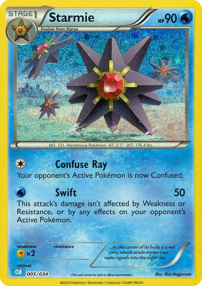 0005 Starmie Classic Collection Trading Card Game Classic