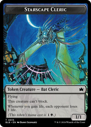 0015 Starscape Cleric Token T Bloomburrow