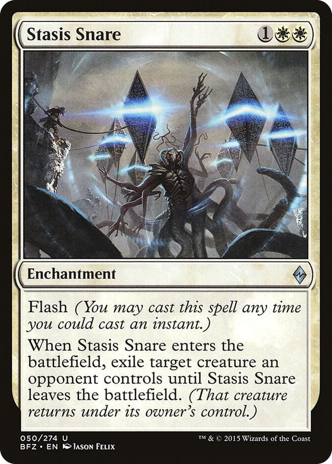 Stasis Snare #50 U - Battle for Zendikar Pokemon card