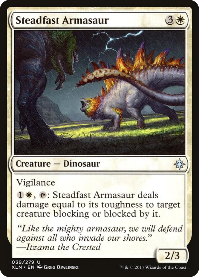 0039 Steadfast Armasaur U Ixalan