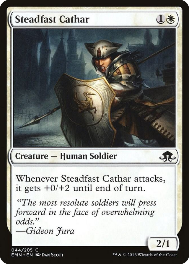 0044 Steadfast Cathar C Eldritch Moon